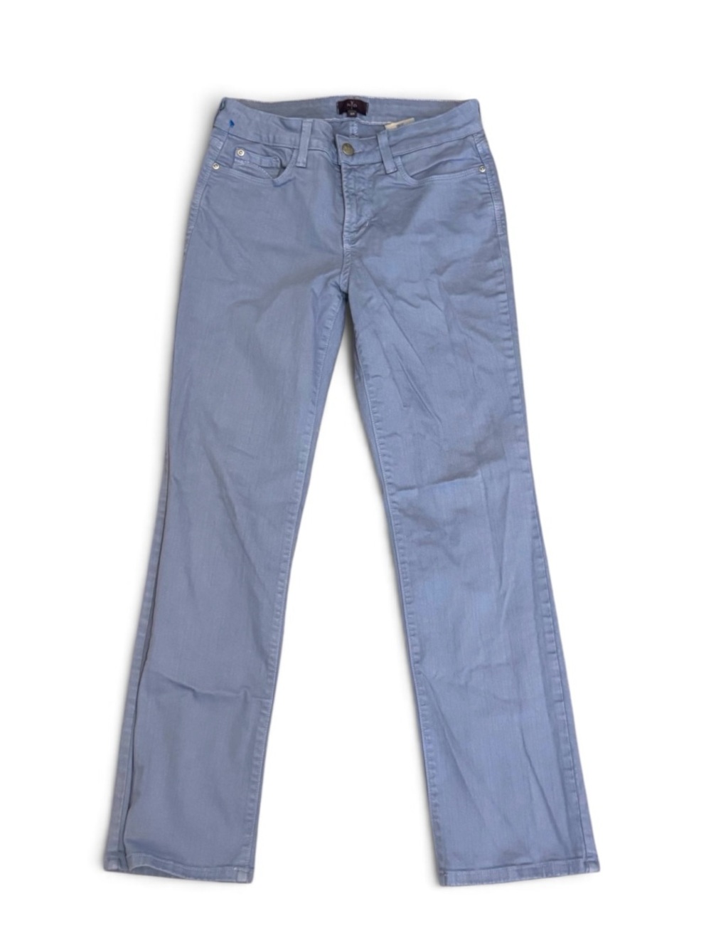 NYDJ Size 4P Iconic Marilyn Straight Leg Silhouette in Blue Clover